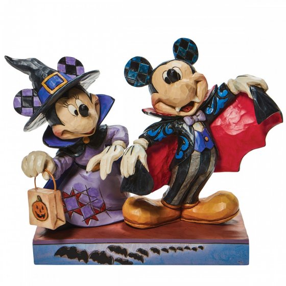 Mickey As A Vampire And Minnie Witch